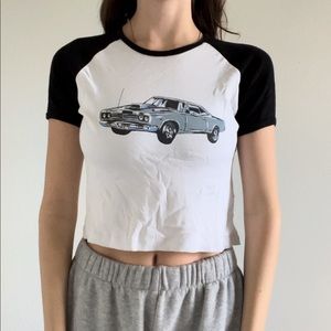 Brandy Melville Graphic Baseball Tee